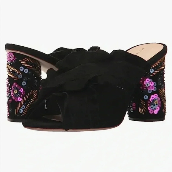 LOEFFLER RANDALL KAYA SUEDE/SEQUIN PUMP - Picture 8 of 16